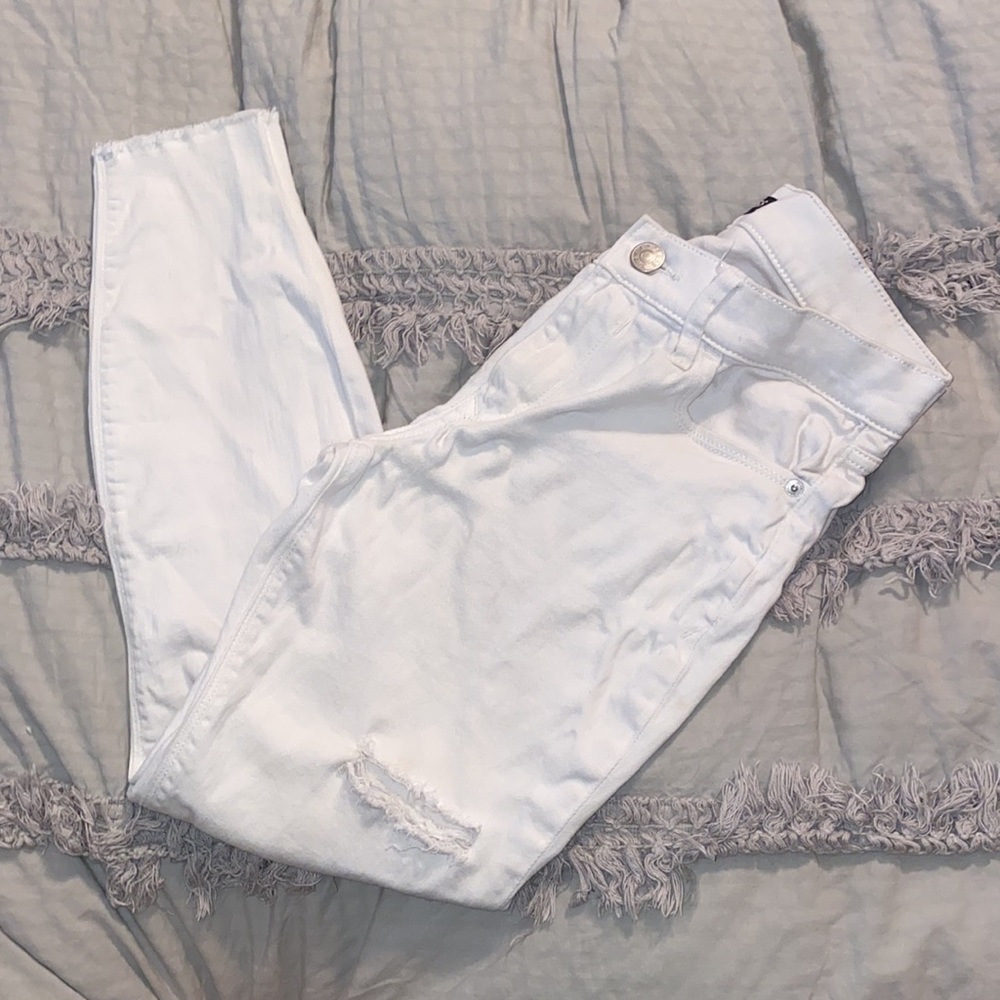 Express White Ripped Jeans - Picture 4 of 7
